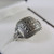 Vintage Art Deco Sterling Silver Marcasite Ring Size O 1/2.