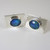 Vintage Solid Silver Opal cufflinks