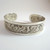 Vintage 800 Silver Lotus Yogya Silver Cuff Bangle