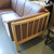 Vintage Danish Caramel 3 Seater Leather Couch or Sofa with beech frame