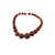 Vintage Rich Amber Bakelite Necklace graduated beads 38gms