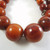 Vintage Rich Amber Bakelite Necklace graduated beads 38gms