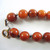 Vintage Rich Amber Bakelite Necklace graduated beads 38gms