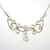  Art Deco Vintage Silver Moonstone Garland Festoon Necklace