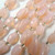 Vintage Triple Strand Pink Opalescent Glass Beaded Necklace 