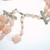 Vintage Triple Strand Pink Opalescent Glass Beaded Necklace 