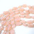 Vintage Triple Strand Pink Opalescent Glass Beaded Necklace 