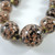  Vintage Coppery Adventurine Art Glass Bead Necklace 
