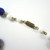 Vintage Red, Blue & White Millefiore Art Glass Bead Necklace  