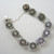 Vintage Solid Silver Hallmarked Filigree Flower Bracelet