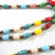 1950's Vintage Multi Coloured Harlequin Glass Bead Necklace 