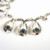 Vintage Danish Hermann Siersbol Sterling Silver Blue Stone Stone Necklace