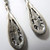 Vintage Art Deco French Charles Forgelot Sterling Silver Marcasite Drop Earrings 