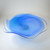 Australian Rob Gatt Blue  Art Glass Wavy Edge Bowl