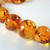 Vintage Cognac Baltic Amber Rounded Bead Necklace 75gms.