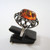 Vintage European Sterling Silver Baltic Amber Set Ring 