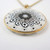 Vintage Italian Gilded Sterling Silver Millifiore Glass Pendant Rolled Gold Chain