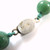 Vintage Export Chinese Jade Jadeite Rounded Bead Necklace Filigree Clasp