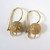 9ct Gold Italian 8mm Euro Ball Stardust Frosted Earrings 2.4gms