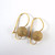 9ct Gold Italian 8mm Euro Ball Stardust Frosted Earrings 2.4gms