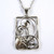 Art Deco Vintage Danish Anton Rasmussen 830S Silver Pendant on Chain