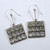 Vintage 830S Silver Finnish Drop Earrings Kultateollisuus-Ky Finland 1969