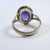 Vintage Sterling Silver Natural Amethyst Ring