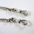 38cm Antique Australian Sterling Silver Fancy Link Fob Chain Necklace