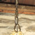 Vintage French Empire Style Brass 5 panel Light Fitting Chandelier 