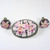  Vintage Japanese Toshikane Porcelain Brooch & Earrings