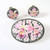  Vintage Japanese Toshikane Porcelain Brooch & Earrings