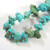 Vintage Natural Turquoise with Silver Inclusions Necklace. 129gms. 