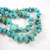 Vintage Natural Turquoise with Silver Inclusions Necklace. 129gms. 