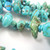 Vintage Natural Turquoise with Silver Inclusions Necklace. 129gms. 