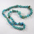 Vintage Natural Turquoise with Silver Inclusions Necklace. 129gms. 