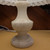 Vintage Small Carved Marble Lamp Choice of Pleated Shade