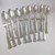 16pce Art Deco Vintage Danish Silver Plate Hammered Cutlery Set Spoons & Forks