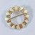 Vintage Danish Sterling Silver White Enamel brooch Volmer Bahner