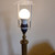 Antique Brass Column Table Lamp & shade