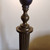 Antique Brass Column Table Lamp & shade