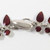 Vintage Danish Sterling Silver Enamel Ox Blood Necklace Bracelet & Earrings Volmer Bahner