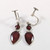Vintage Danish Sterling Silver Enamel Ox Blood Necklace Bracelet & Earrings Volmer Bahner