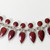 Vintage Danish Sterling Silver Enamel Ox Blood Necklace Bracelet & Earrings Volmer Bahner