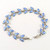 Vintage Danish Sterling Silver Enamel Blue Butterfly Bracelet Volmer Bahner