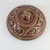 Antique Vintage Danish Hjorth Ox Blood Glaze Warrior Hunter Lidded pot