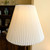  Vintage Mid Century Danish Brazilian Rosewood Floor Lamp with Pleated Shade