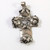Vintage Art Deco Danish 830S Silver Acorn & Oak Leaf Cross Pendant Gustav Adolf