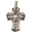 Vintage Art Deco Danish 830S Silver Acorn & Oak Leaf Cross Pendant Gustav Adolf