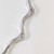 Danish Sterling Silver Randers Hand Made Modernist Wave Necklace 