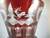 2 very large Antique Egermann mantle vases ruby red cut to clear 